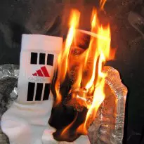 Adidas and Nike sock burning